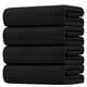 thumbnail image 1 of Paquete de 4 toallas de microfibra HOMEXCEL, 69 x 137 cm, color negro, 1 of 7