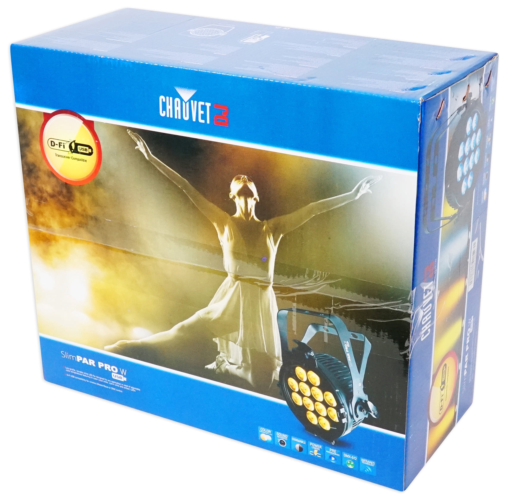 Chauvet DJ SlimPar Pro W Church Stage Performance Design Wash Light Fixture