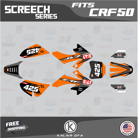 Kalair GFX Graphics Kit for Honda CRF50 (2013-2023) Screech Series