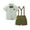 Green-Stripe, variant on Toddler Boy Clothes Formal Suits Cotton Fabric Shirt Suspender Pants Outfit Sets Party 1-5T