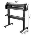 thumbnail image 2 of VEVOR Vinyl Cutter Machine 34 inch 870mm Paper Feed for Sign Making,Adjustable Speed Plotter with Floor Stand, 2 of 9