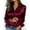 Wine, variant on OGLCCG Satin Blouses for Women Long Sleeve Button Down Collared Silk Shirts Spring Solid Color Casual Business Work Office Tops