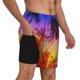 thumbnail image 2 of Fotbe Palm Trees at Sunset Traje de Baño para Hombre – Shorts de Natación de Secado Rápido con Forro y Bolsillos-Large, 2 of 6