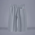 thumbnail image 5 of RKSTN Cotton Linen Capri Pants for Men Plus Size Drawstring Waist Lightweight Straight Leg Breathable Daily Commute Summer Pants for Men with Pockets (Gray ,M), 5 of 7