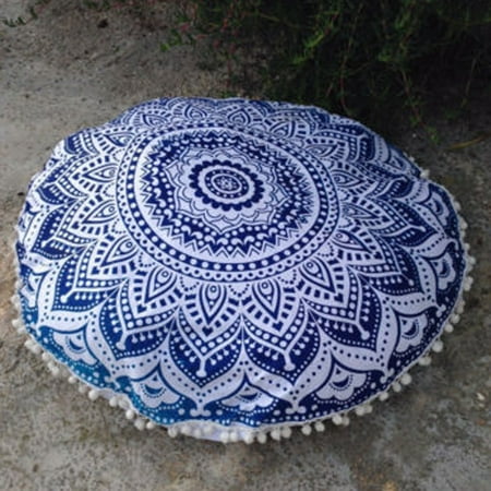 Indian Large Mandala Floor Pillows Round Bohemian Cushion Cushions