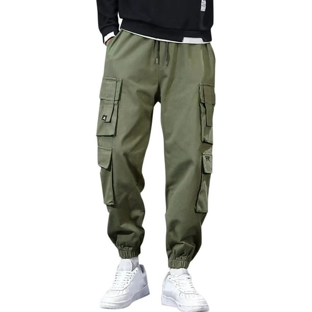 最新の激安 Men'S Men For Pants Cargo Loose Sports Size Plus Wool Add パンツ