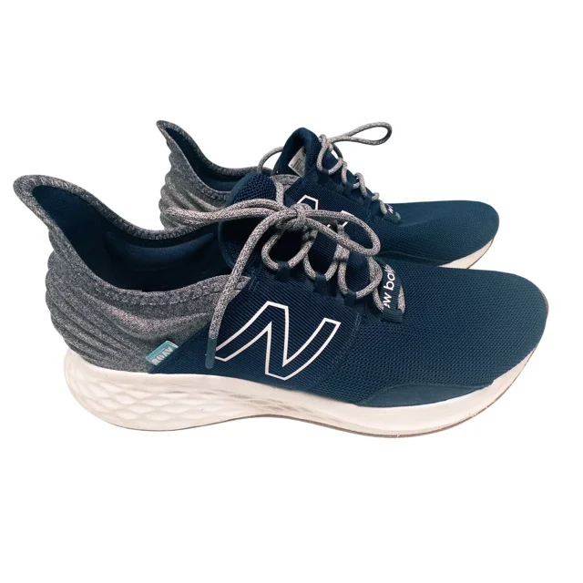 New Balance Running Shoes Fresh Foam Roav Navy Blue Athletic Sneakers Mens 12