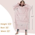 thumbnail image 4 of Catalonia Full Body Oversized Blanket Hoodie Sweatshirt, Extra Long Wearable Fleece Pullover, Gift for Adult Men Women Wife Girlfriend, 4 of 7