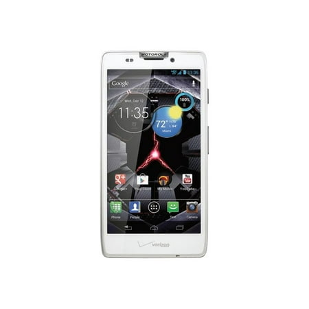 Motorola DROID RAZR HD - 4G smartphone - RAM 1 GB / Internal Memory 16 GB - microSD slot - OLED display - 4.7" - 1280 x 720 pixels - rear camera 8 MP - Verizon - white
