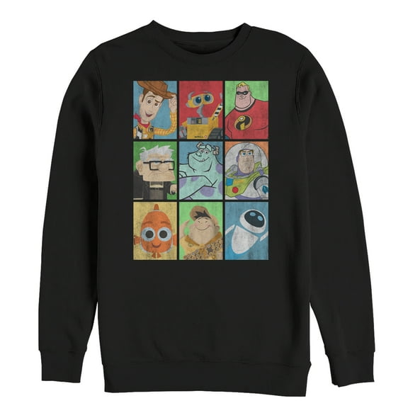 Men's Pixar Character Bingo  Sweatshirt Black Medium