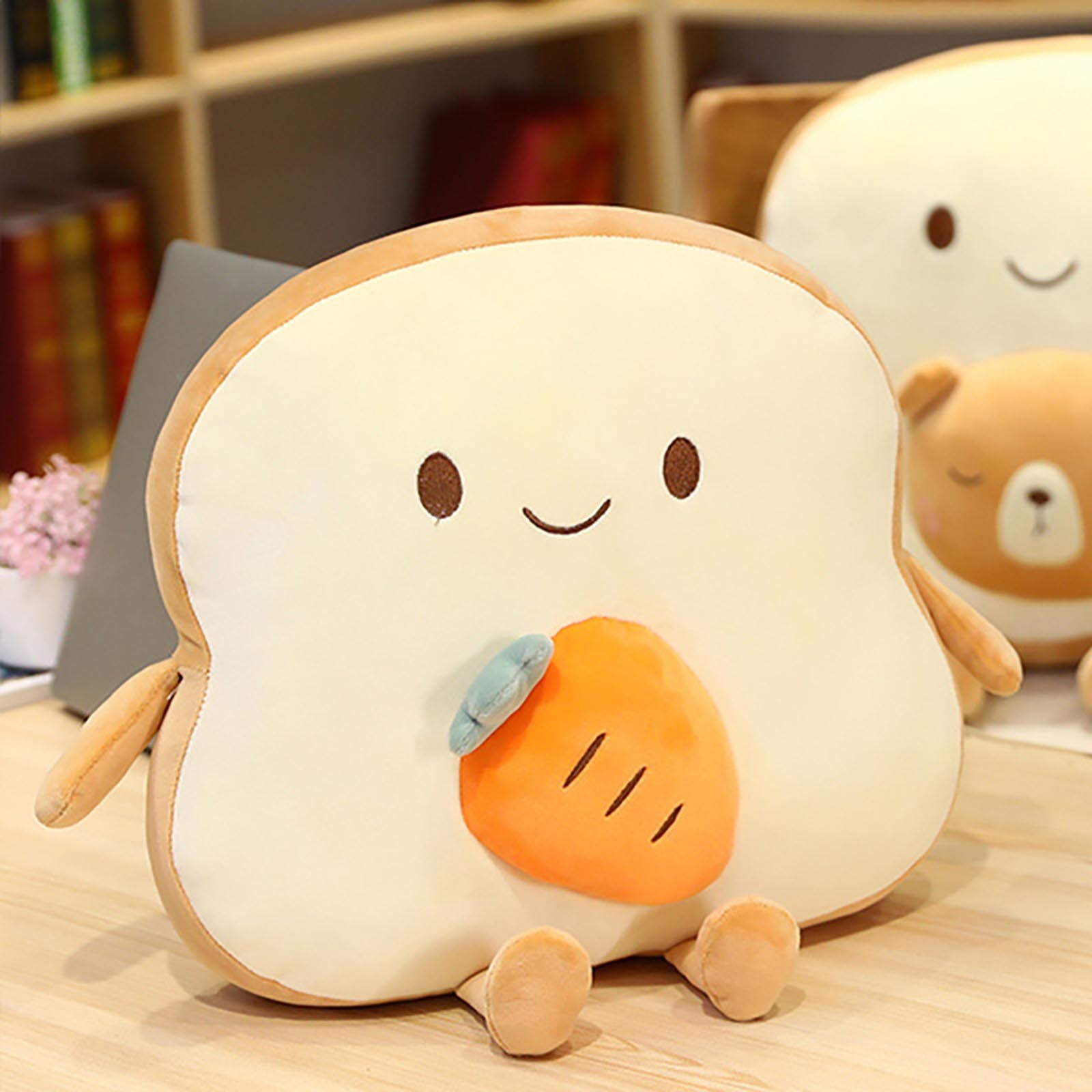 Gaxdetde Creative Sliced Bread Plush Pillow Soft Filled Baby Bread Pillow Cute Soft Doll Walmart Com Walmart Com