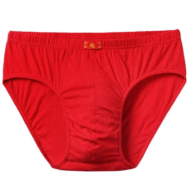 Calzoncillos de algodón para hombres de mediana edad y mayores, ropa interior para hombres, pantalones cortos para hombres, pantalones de cintura media de algodón transpirables de talla grande de