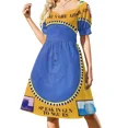 thumbnail image 1 of Talking Heads - Hablando en Lenguas Vestido de Manga Corta Ropa Vestido de Mujer Vestido Elegante, 1 of 8
