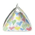 thumbnail image 3 of Lsque Hand Drawn Colored Hearts Printed Long Tissue Box Cover Holder, Facial Paper Organizer Dispenser,Triangle with Bottom Belt, PVC Leather Decorative Organizer, 3 of 9