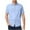 Blue, variant on Besolor Mens Short Sleeve Button down Shirts Casual Summer Beach Wedding Shirt Collared Cotton Linen Dress Shirts