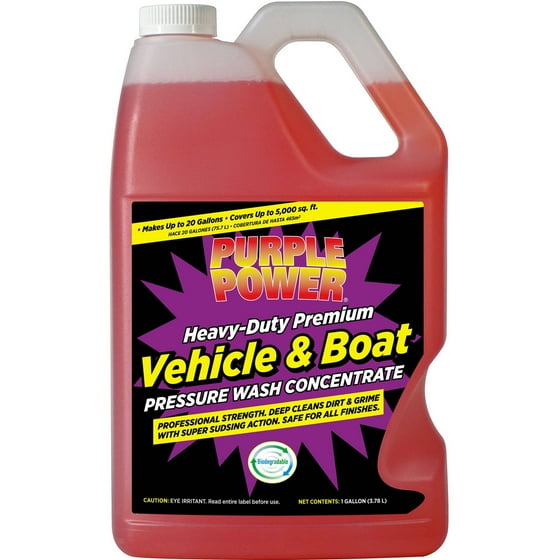 Purple Power Heavy Duty Vehicle and Boat Pressure Wash Concentrate