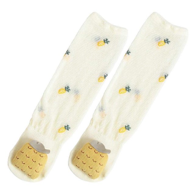 Baby Cotton Socks Prevent Mosquito Bites For Infants In Yellow Color With Cozy Features 1 Pair