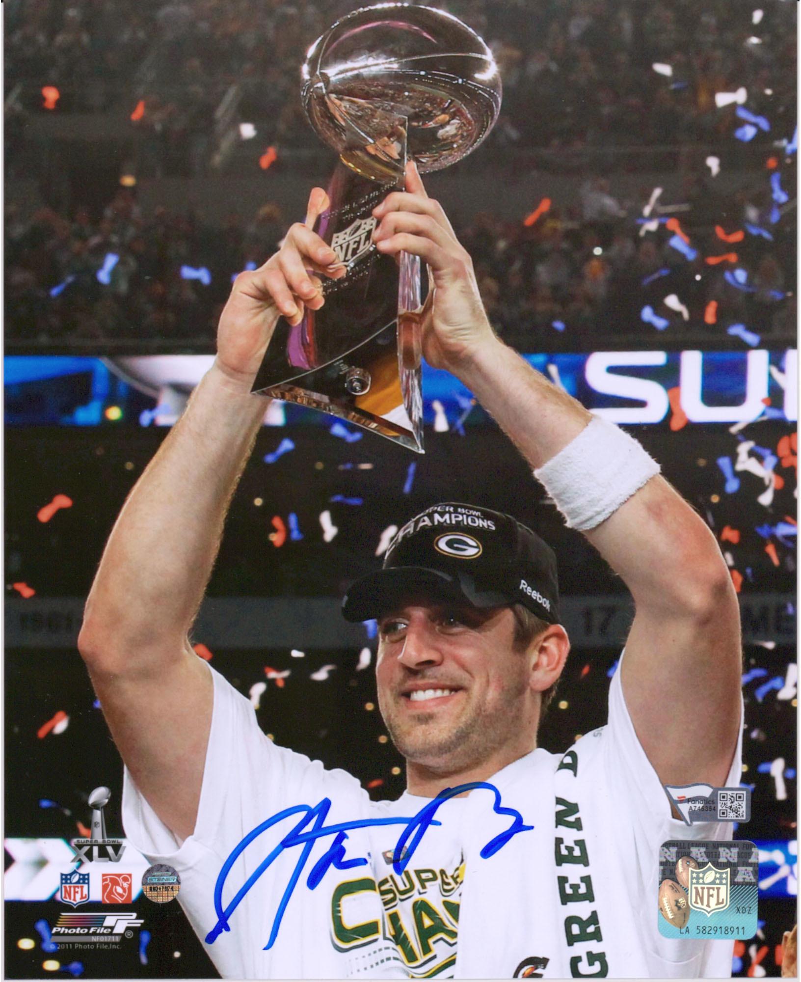 Aaron Rodgers Green Bay Packers Autographed 8" x 10" Super Bowl XLV  Photograph - Fanatics Authentic Certified - Walmart.com