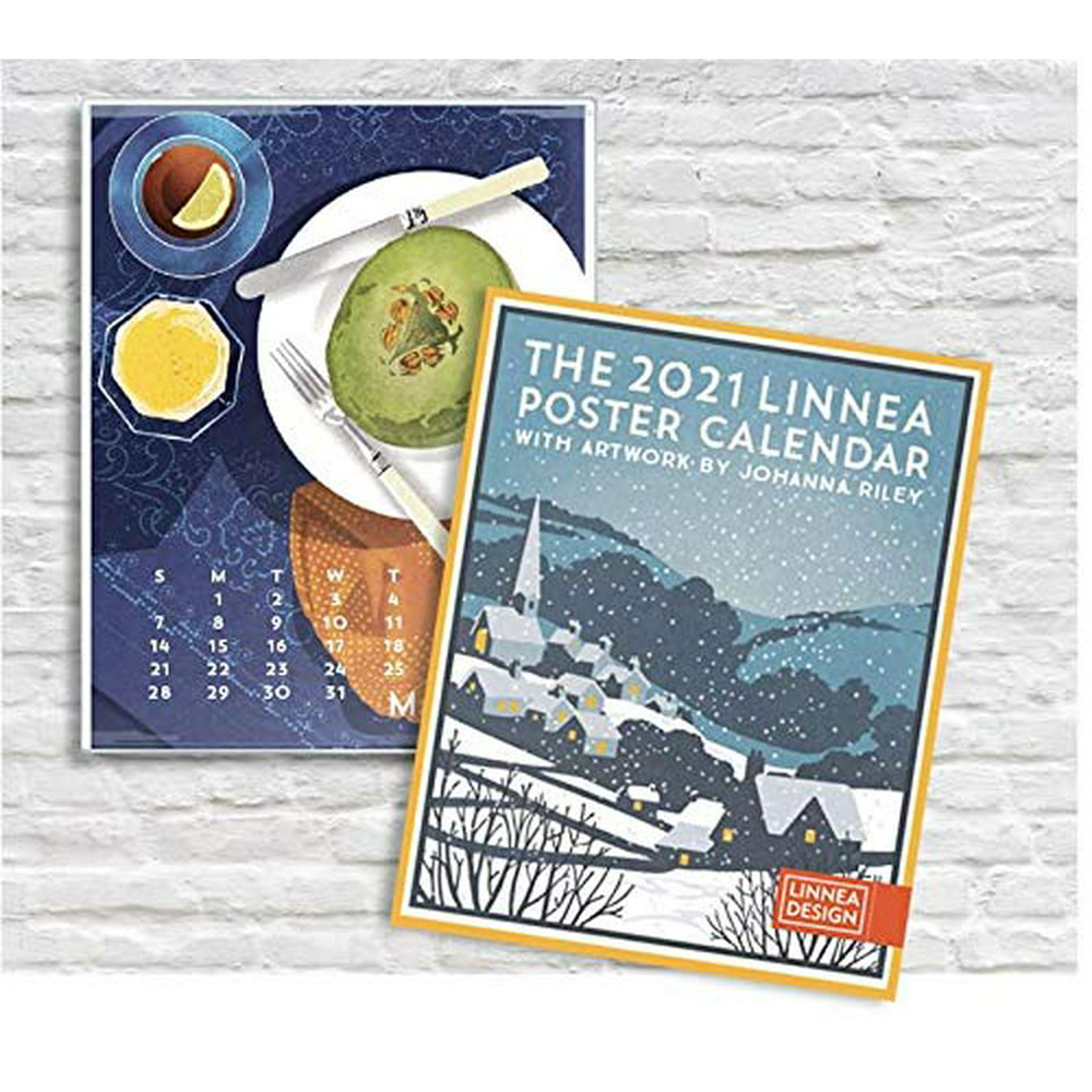 Linnea Design 2021 Poster Wall Calendar 11 X 14 Inches Art by Johanna