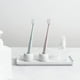 thumbnail image 2 of Mini soporte de cerámica para cepillos de dientes para parejas, soporte para cepillos de dientes de baño hecho a mano, soporte para cabezal de cepillo de dientes eléctrico y soporte para bolígrafo de, 2 of 7