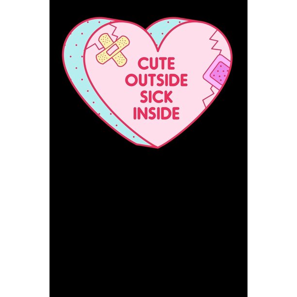 cute outside sick inside  weekly planner and organizer a5 for anime merch  yami kawaii and pastel goth lover i a5 6x9 inch i gift i 120 pages i