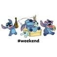 thumbnail image 2 of Men's Lilo & Stitch Weekend Party Time  Graphic Tee White X Large, 2 of 5