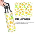 thumbnail image 4 of Tropical Fruit Pattern 1000ml Double Walled Stainless Steel LeakProof Sports Bottle Thermo 8h Portable, 4 of 9