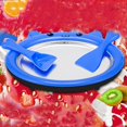 thumbnail image 3 of simhoa Cute Ice Cream Pan with 2 Spatulas Homemade DIY Instant Ice Cream Fruit Sweet Blue, 3 of 8
