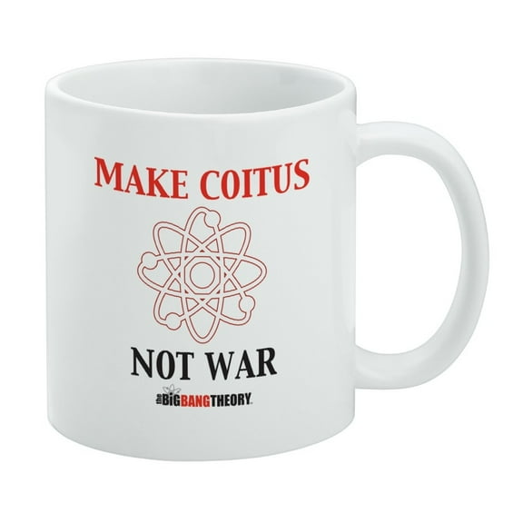Big Bang Theory Make Coitus Not War White Mug
