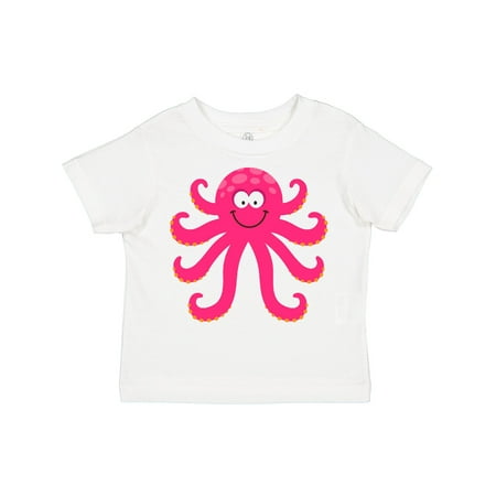 

Inktastic Octopus Sea Creature Pink Girls Gift Toddler Toddler Girl T-Shirt