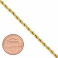 thumbnail image 2 of 2.8mm 14k Yellow Gold Plated Twisted Rope Chain Bracelet, 7 inches, 2 of 7