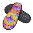 thumbnail image 2 of Junzan Fuzzy Feet Slippers For Women,House Shoes Non Slip Indoor/Outdoor,Magic Mushrooms Designs-Large, 2 of 9