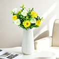 thumbnail image 4 of 33CM Artificial Rose Bouquet, 10 Buds on 5 Stems, Small Rose Buds Bundle, Lifelike Fake Flowers for Home Wedding Restaurant Decor, Multiple Color Options, Ideal for Vase Filler & Table Centerpiece, 4 of 8