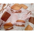 thumbnail image 4 of oneOone Silk Tabby Rust Brown Fabric Food Craft Projects Decor Fabric Printed By The Yard 42 Inch Wide, 4 of 4