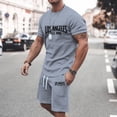 thumbnail image 7 of Los Angeles Graphic Short Sets for Men Relaxed Fit Crewneck T Shirt and Shorts 2 Piece Matching Set Mens Summer Outfits, 7 of 7