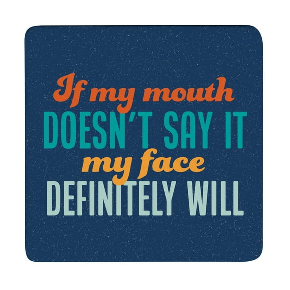 Thirstystone "Say It" 12-Pack Cork Back Paper Bar Coasters