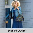 thumbnail image 6 of DarkBlue Dinosaurs Words Pattern Drawstring Lunch Bag Women - Drawstring Lunch Bag Insulated for Work Office - Stain-Resistant Large Lunchbags for Women with Multi-Pockets, 6 of 6