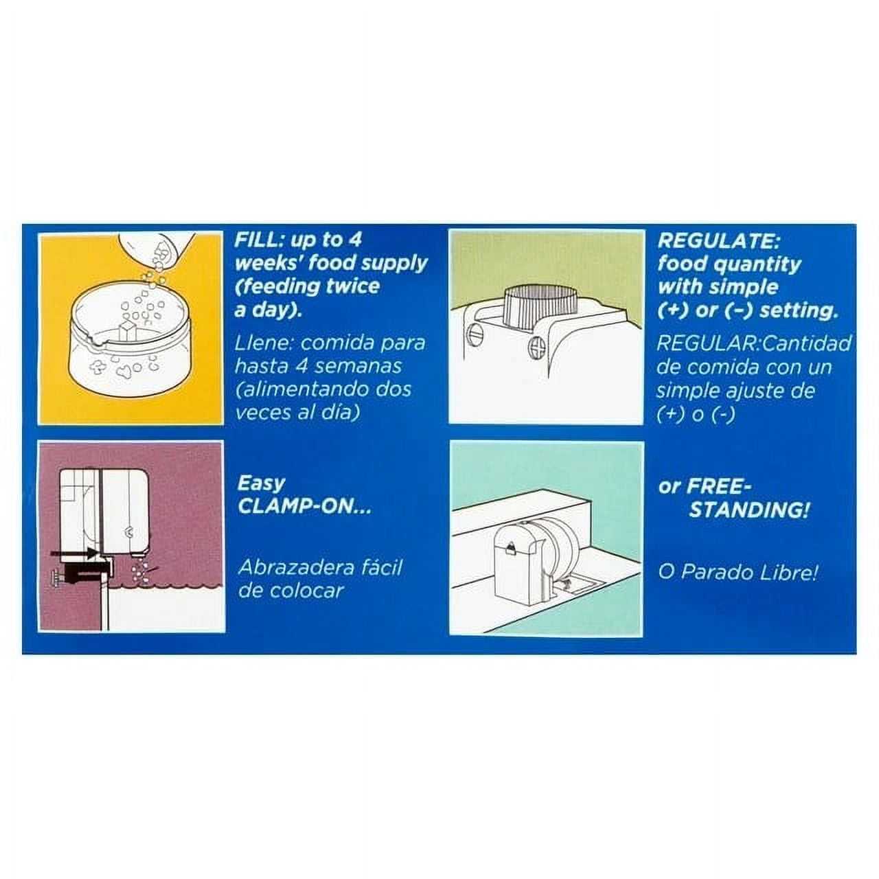Penn-Plax Automatic Daily Double Automatic Fish Feeder -  1 Pack Battery Operated