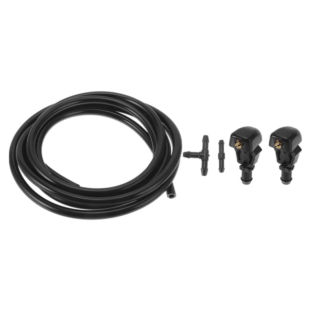 Kit de boquillas de limpiaparabris Unique Bargains para Ford F150 2004-2014 No.3W7Z17603AA con conector de manguera en T, conector de manguera recta y manguera de fluido