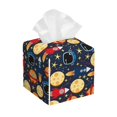 thumbnail image 1 of Balery Colorful Astronomy Porta Pañuelos de Cuero con Estampado – Funda Moderna Cuadrada para Caja de Pañuelos, Dispensador 5x5x5'', 1 of 7