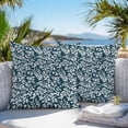 thumbnail image 3 of Throw Pillow Covers 24x24 Inch Set of 2, Navy Blue Spring Floral Waterproof Outdoor Pillow Covers, Farmhouse Flowers Elegant Pastoral Decorative Cushion Pillowcases for Couch, Sofa, Bed, Patio, 3 of 9