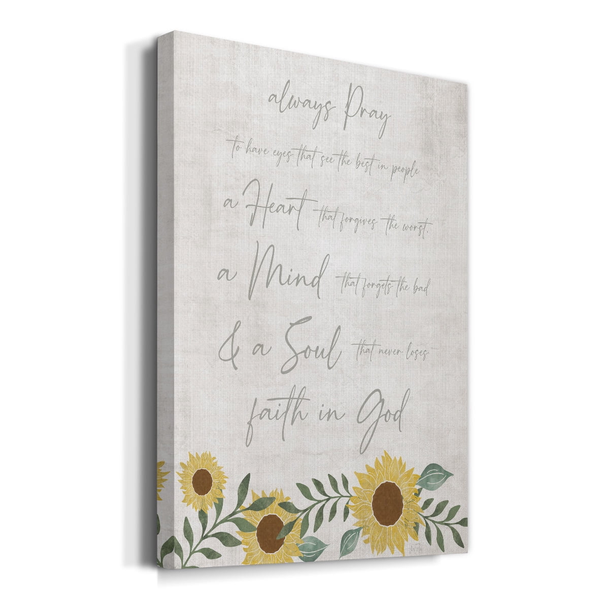 Always Pray Premium Gallery Wrapped Canvas - Ready to Hang