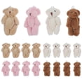 thumbnail image 1 of 20pcs mini osos peluche juguetes peluche ositos rellenos con llavero accesorios de bricolaje, 1 of 6