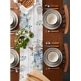 thumbnail image 6 of Table Runner Dresser Scarves 70 Inch Long,Thanksgiving Watercolor Fall Pumpkin Linen Dining Table Runners Autumn Leaves on Wood Plank Tabletop Scarf for Wedding Holiday Party Kitchen, 6 of 9
