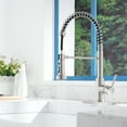 thumbnail image 4 of Boyel Living 3-function Kitchen Faucet Under The Pull Down Spout,Single Handle Kitchen Sink Faucets with Base Plate Suit to 1 or 3 Holes Brushed Nickel, 4 of 9