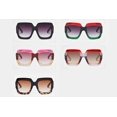 thumbnail image 3 of FEISEDY Oversized Square Sunglasses Multi Tinted Glitter Frame Stylish Inspired B2276, 3 of 8