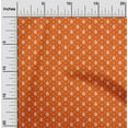 thumbnail image 1 of oneOone Polyester Lycra Orange Fabric Ethnic Bandhani Dress Material Fabric Print Fabric By The Yard 56 Inch Wide, 1 of 4