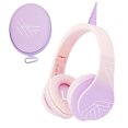 thumbnail image 1 of Auriculares para niños PowerLocus Over-Ear, inalámbricos con Bluetooth, con micrófono, volumen seguro, plegables, con estuche, 1 of 3