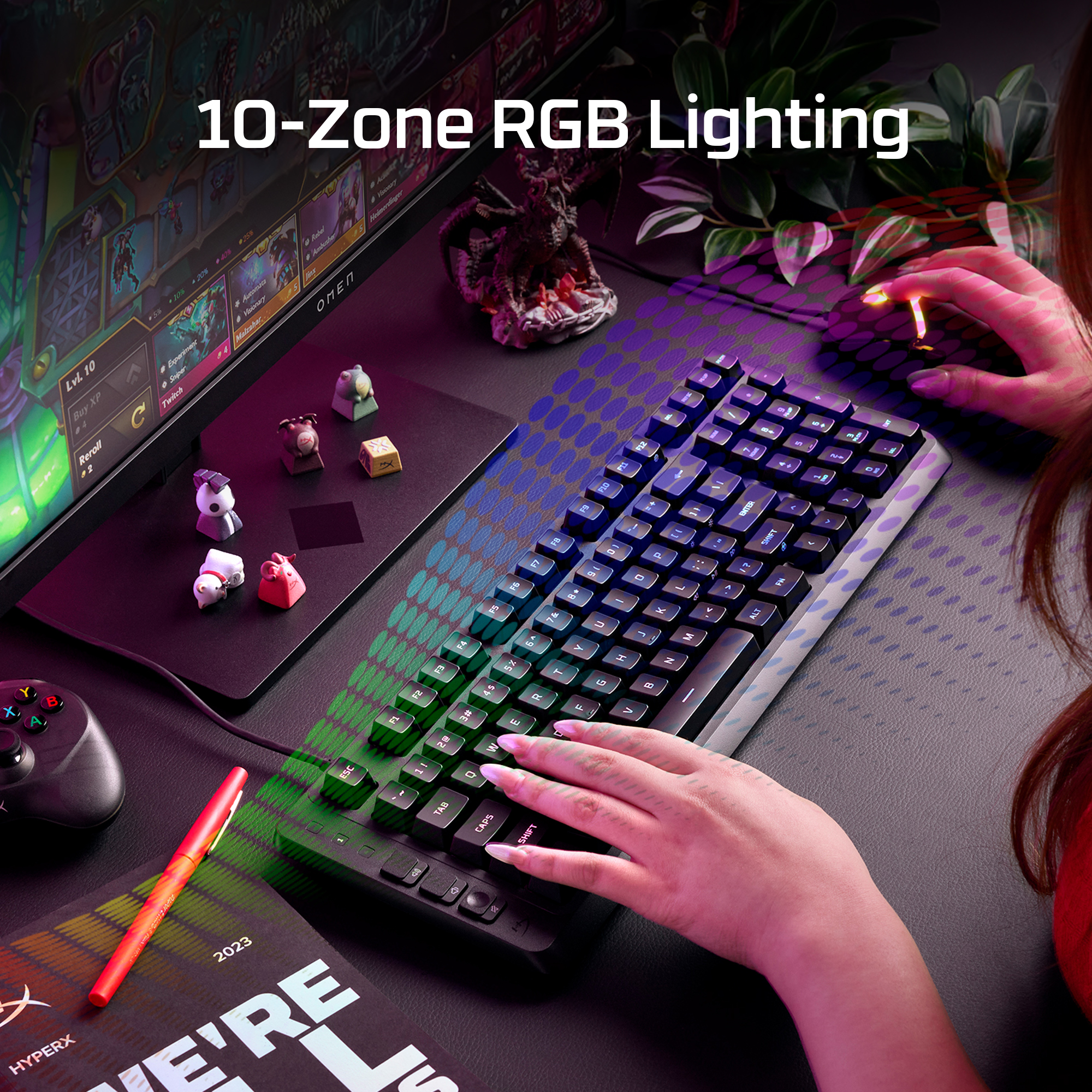 HyperX Eve 1800 Gaming Keyboard RGB Black photo 3