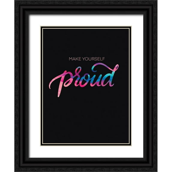 Batista, Dee 15x18 Black Ornate Wood Framed with Double Matting Museum Art Print Titled - Proud